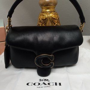 COACH Leather Pillow Tabby 18 with Convertible Straps